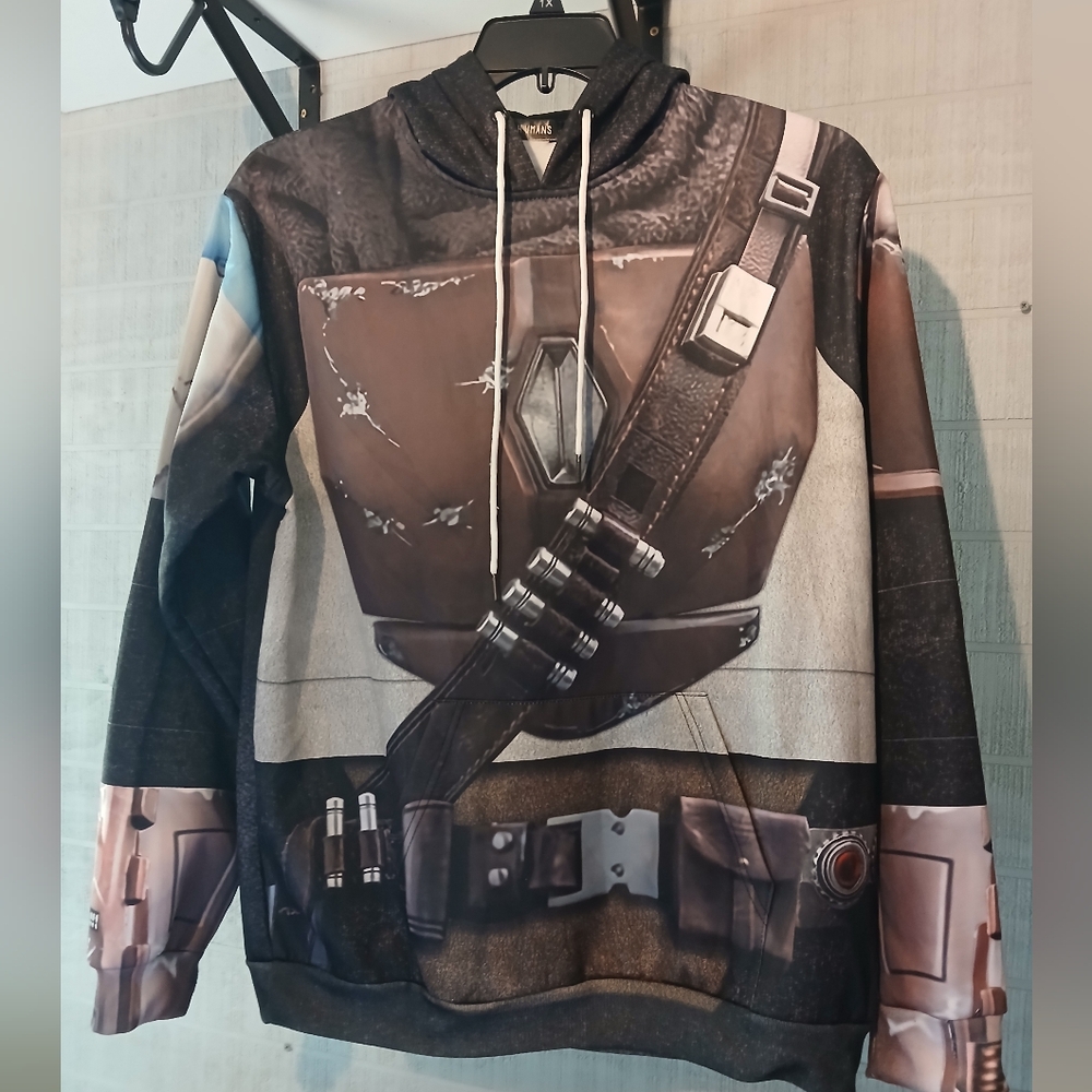 Gear Humans Mandalorian-Themed Graphic Hoodie Adult Medium